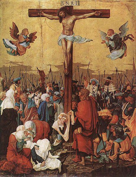 Albrecht Altdorfer Christ on the Cross Norge oil painting art